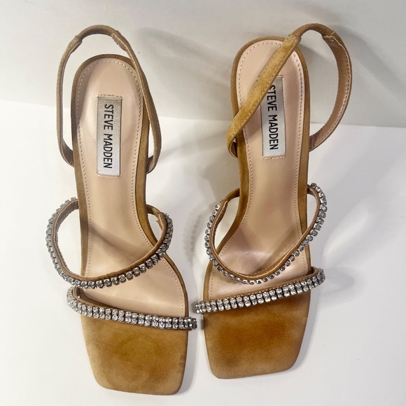 Steve Madden - Tan Sandal Heels Size 8.5 - Picture 6 of 14
